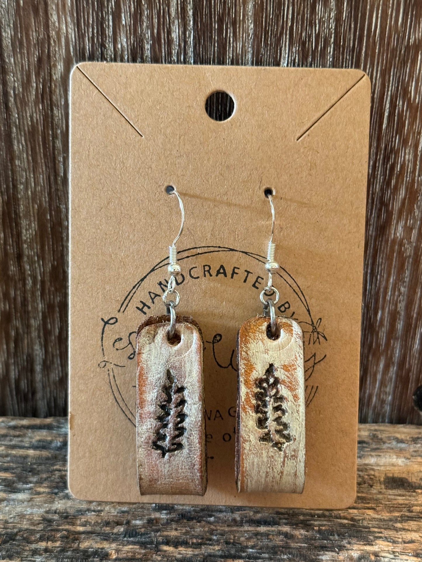 Hand-made Leather Earrings