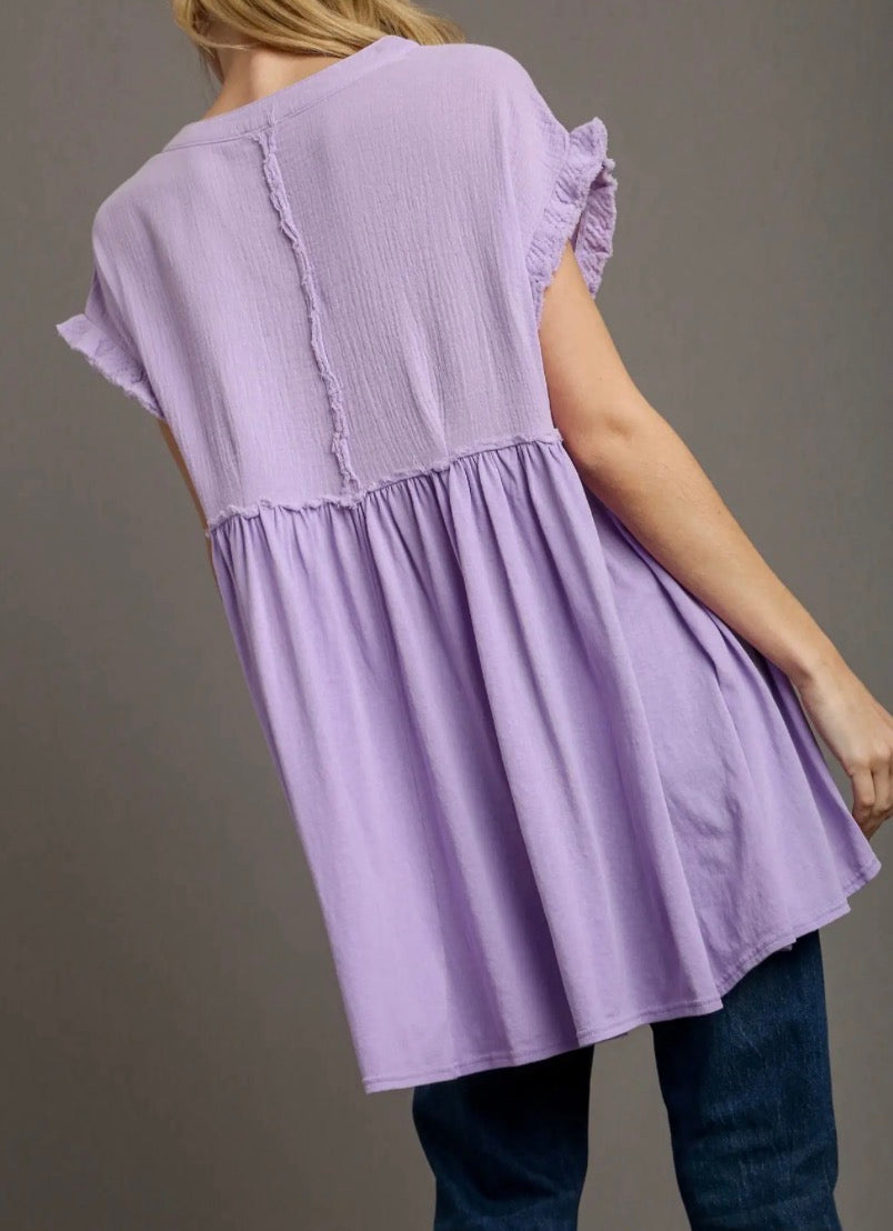 Lillian Lavender Tunic Top