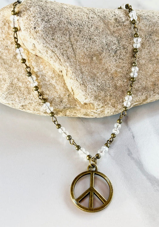 Joplin Peace Sign Necklace