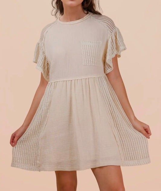 Waverly Waffle Knit Mini Dress