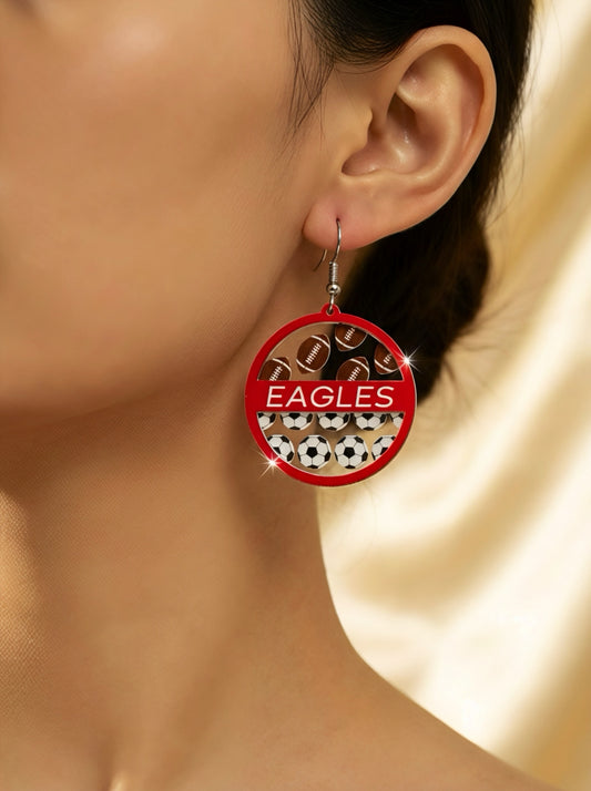 MOM Eagles sports earrings