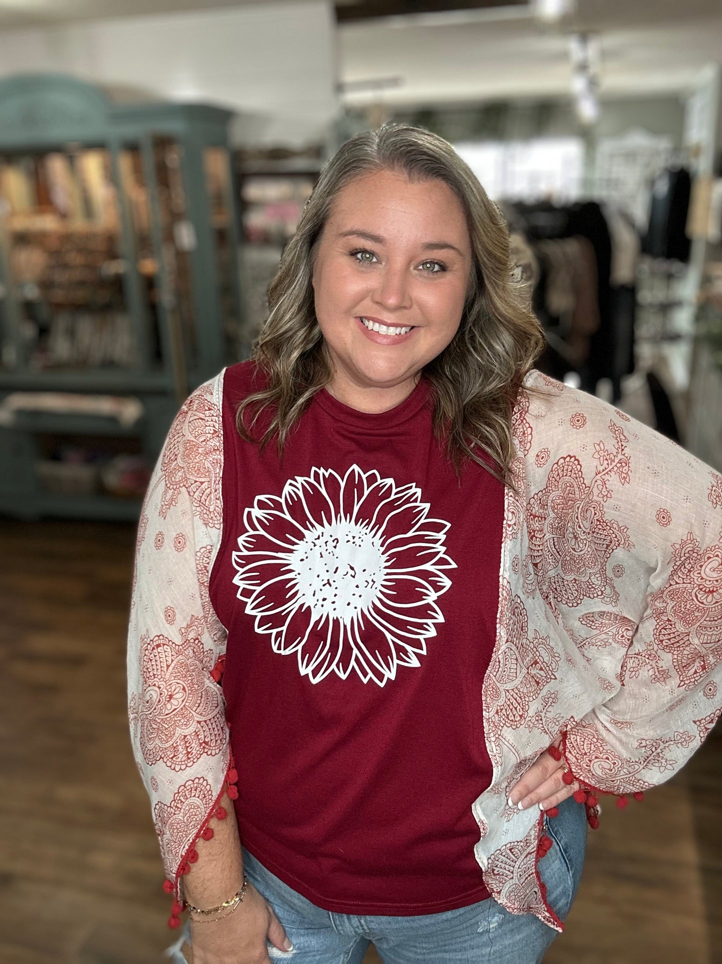 Sunflower Poncho Tee