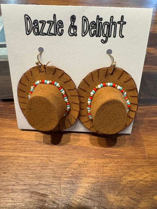 Dazzle snd Delight Cowgirl Hat Earrings