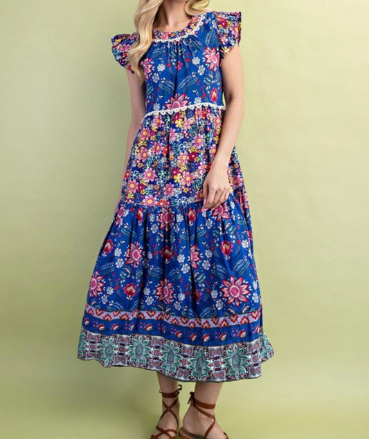 Molly Mixed Print Dress