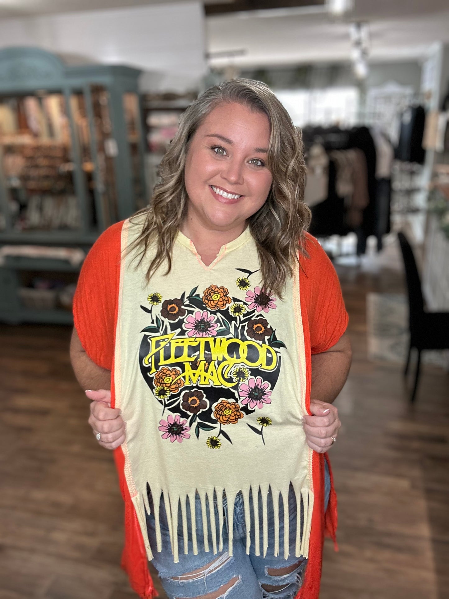 Wild Flower Fleetwood Mac Poncho Tee