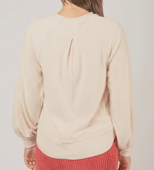 Simple Cutout Knit Top