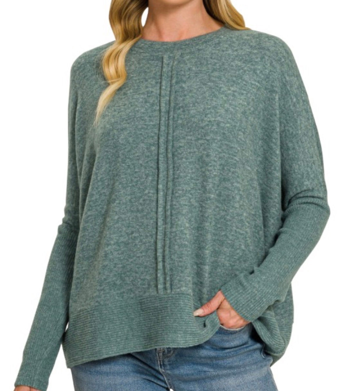Center Seam Fall Sweater
