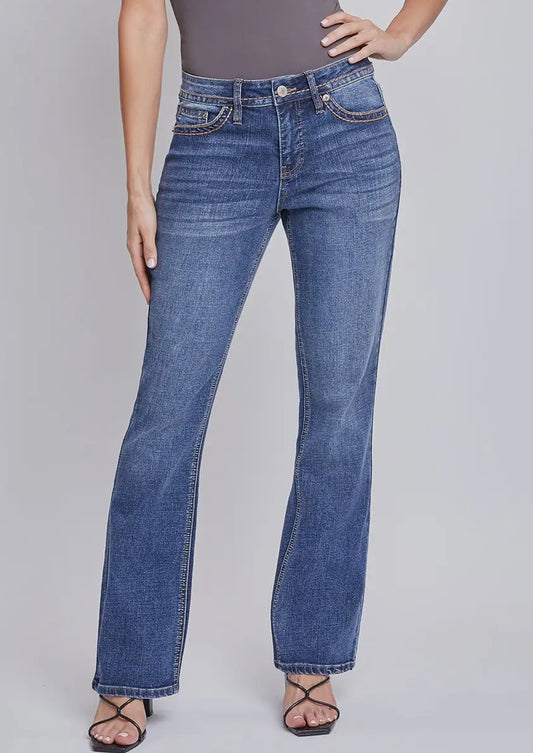 YMI Faux Pocket MR Bootcut Jean