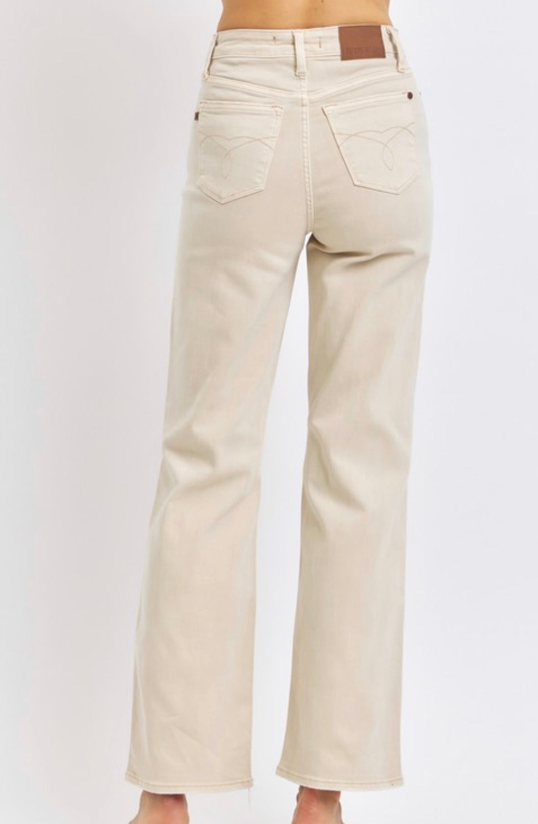 Judy Blue HW 90’s Bone Colored Jeans