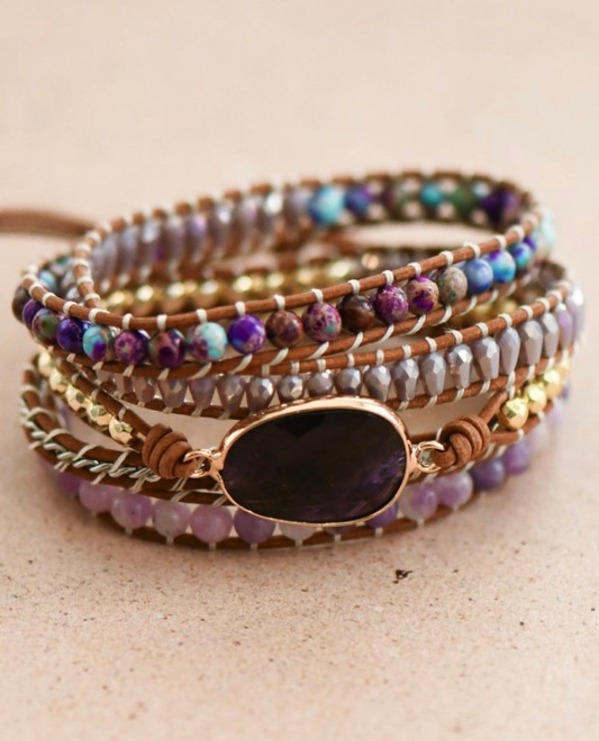 Healing Stone Wrap Bracelet