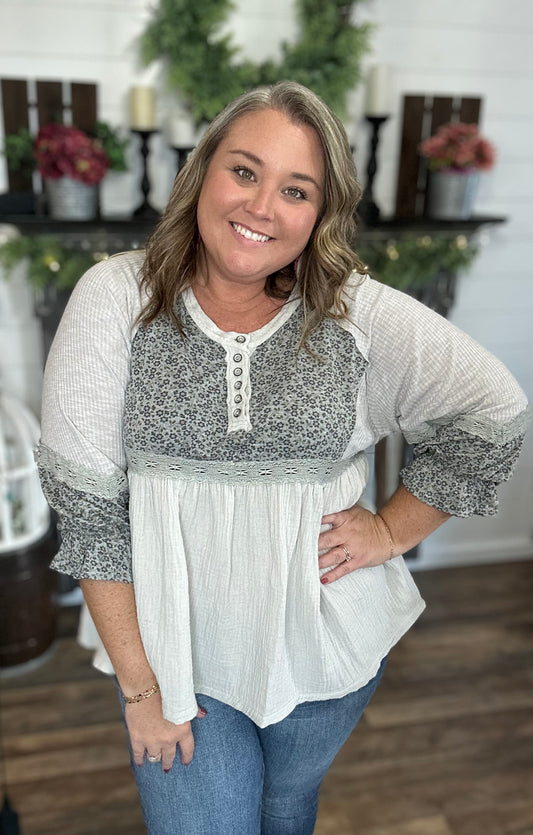 Gracie Gorgeous Grey Top