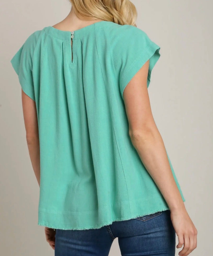 Priscilla Pretty Pleated Top