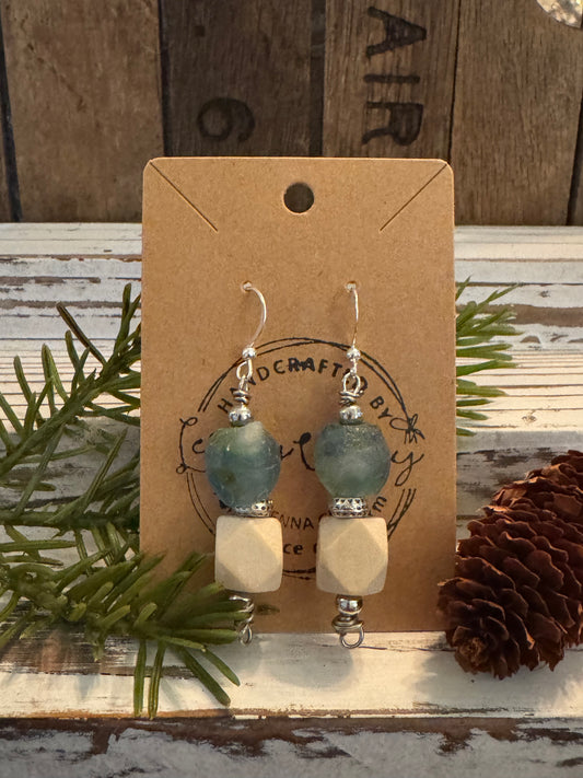 Sea Glass Dangle Earrings