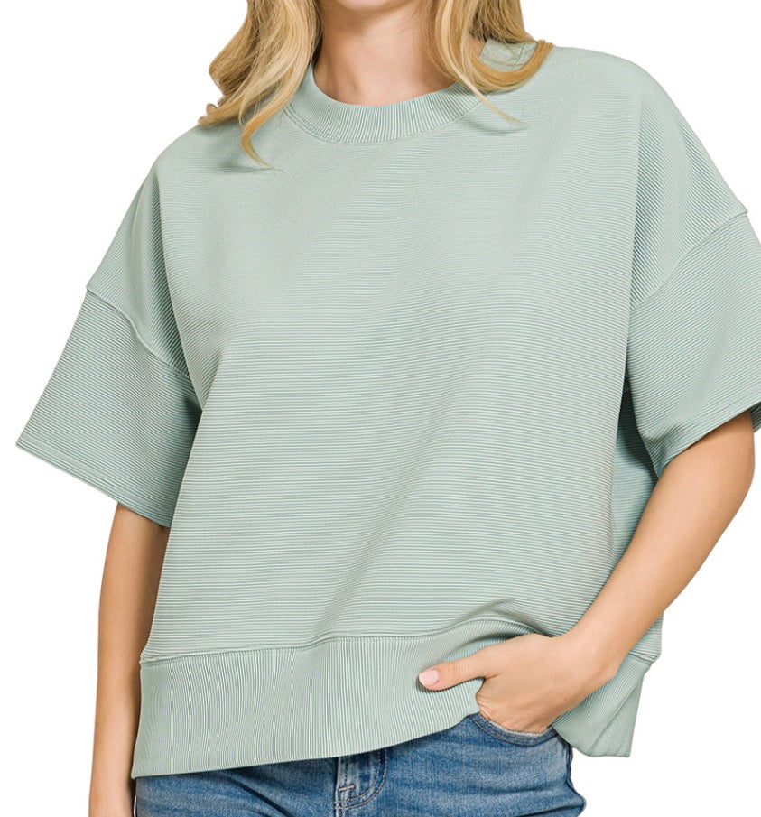 Randie Ribbed Knit Top