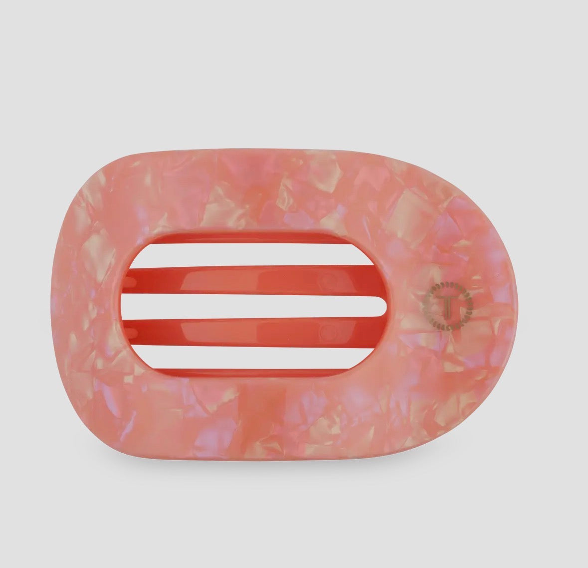 Teleties Round Flat Hair Clip-Large