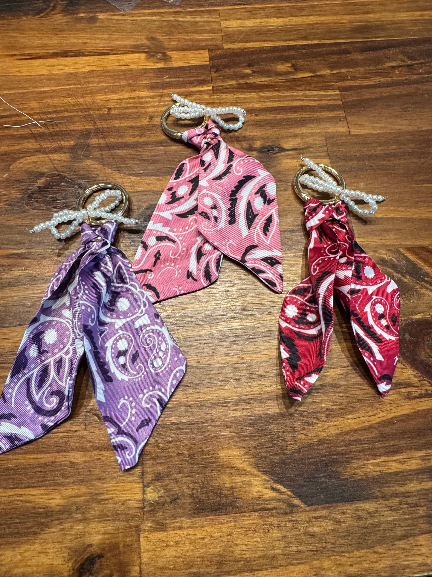 Purse Bow Charms Small Bandana Style