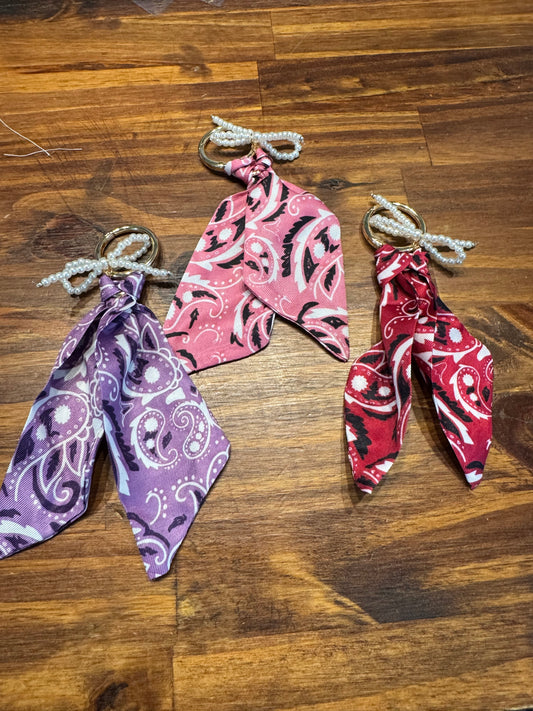 Purse Bow Charms Small Bandana Style