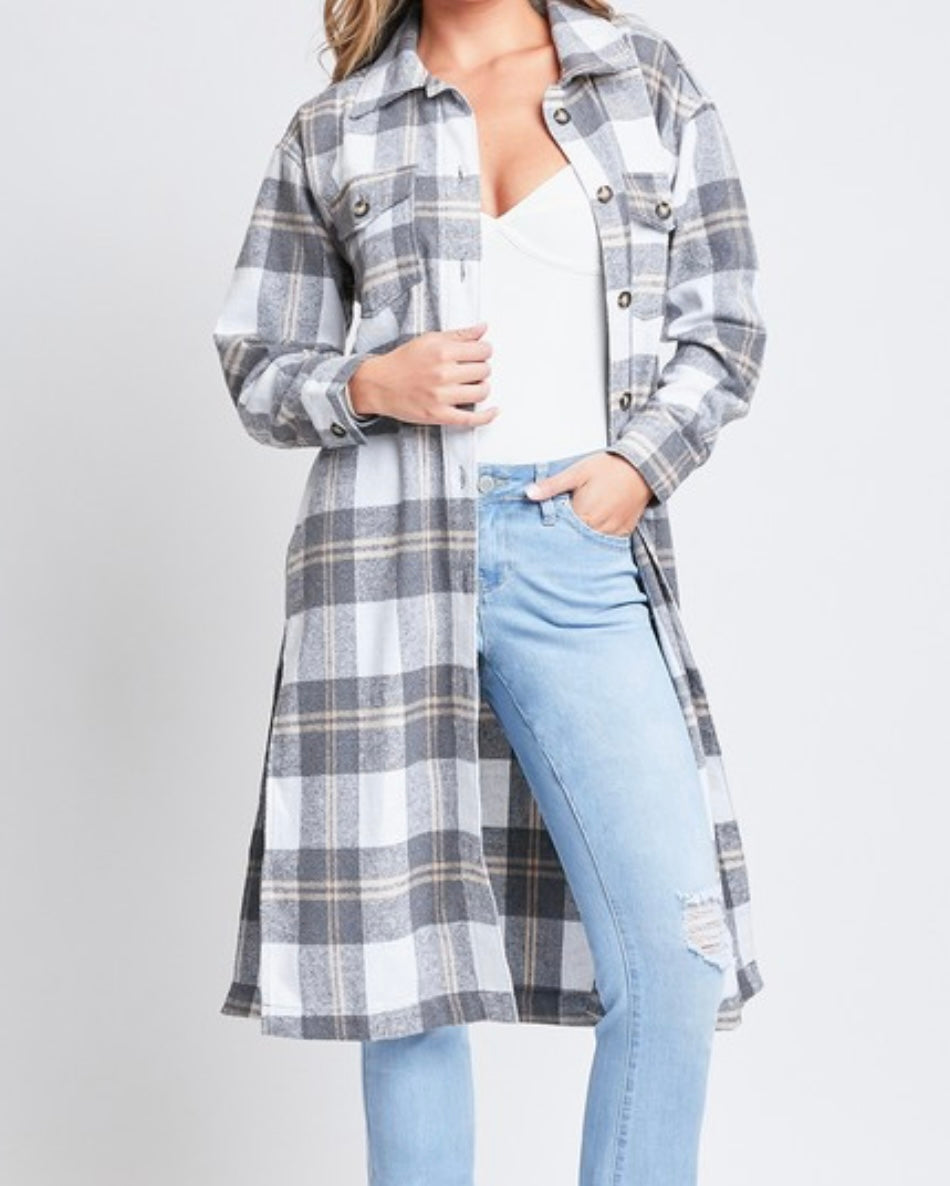 Charming Fall Shacket Duster