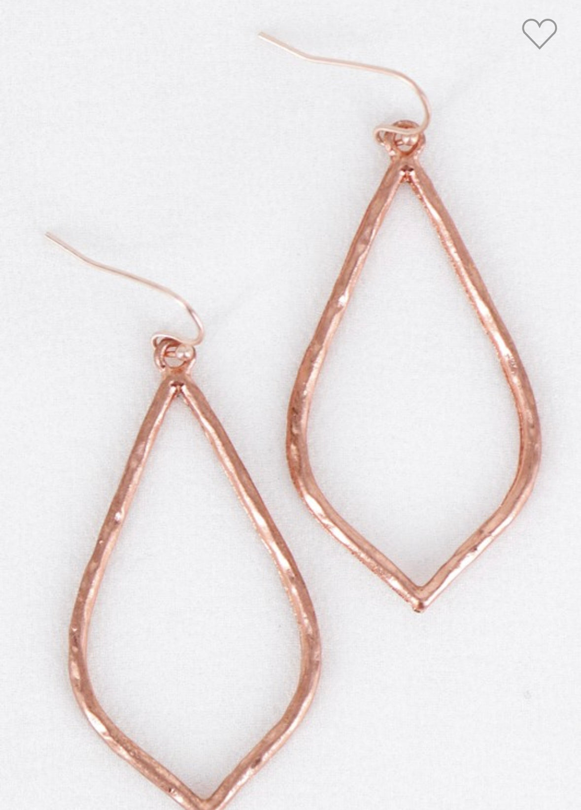 Rose Gold Teardrop Earrings