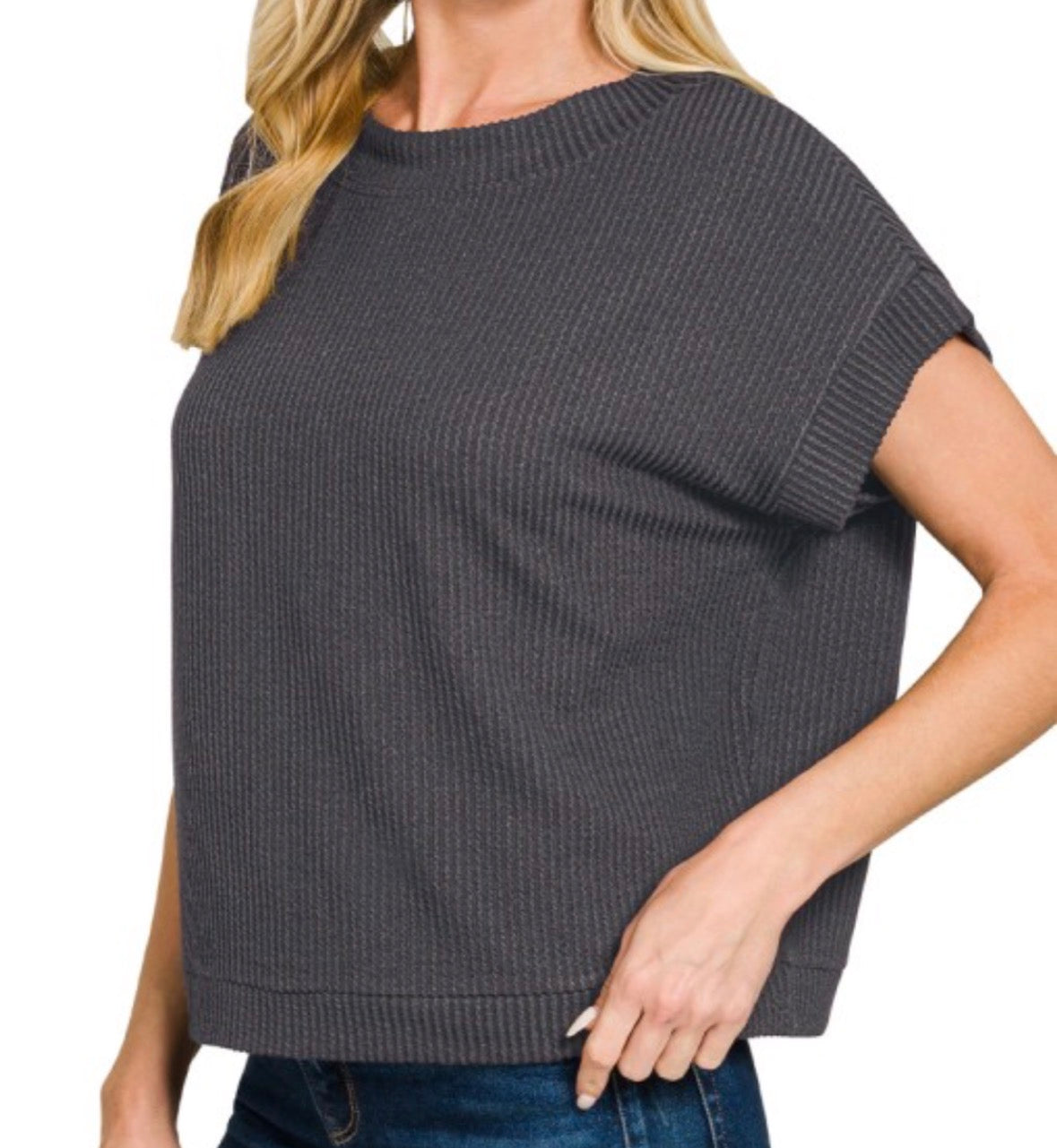 Rickie Ribbed SS Top