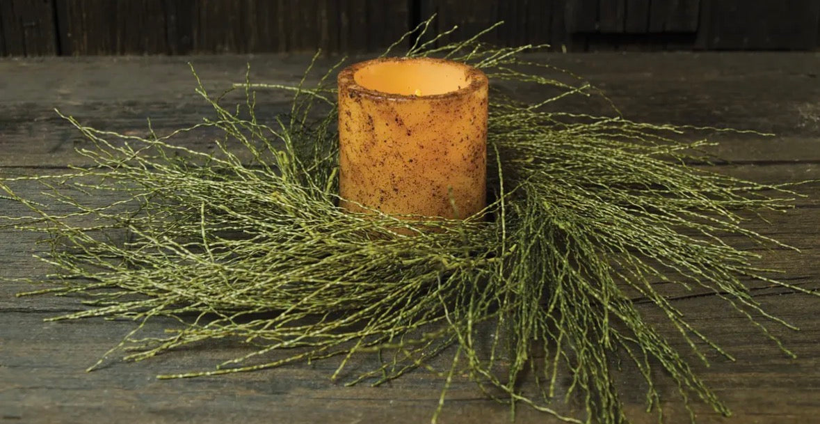 Wispy Grass Candle Ring