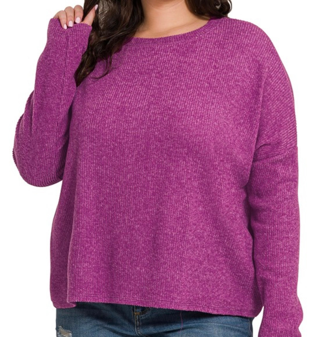 Rita Ribbed Long Sleeve Sweater