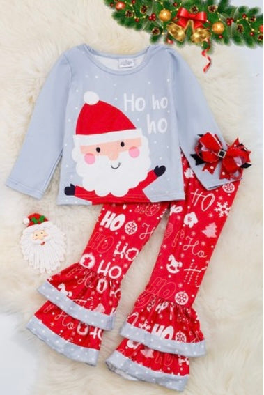 Little Girl Santa Pant Set