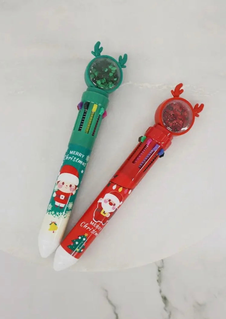 Christmas Glitter Globe Pen