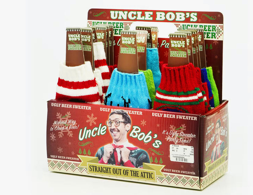 Uncle Bobs Ugly Sweater Beer Koozie