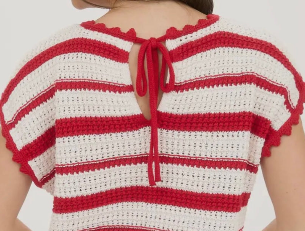 Fun for the Fourth Sleeveless Sweater