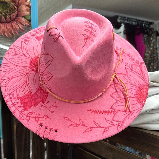 Branding The Brim - Hot Pink Sunflower