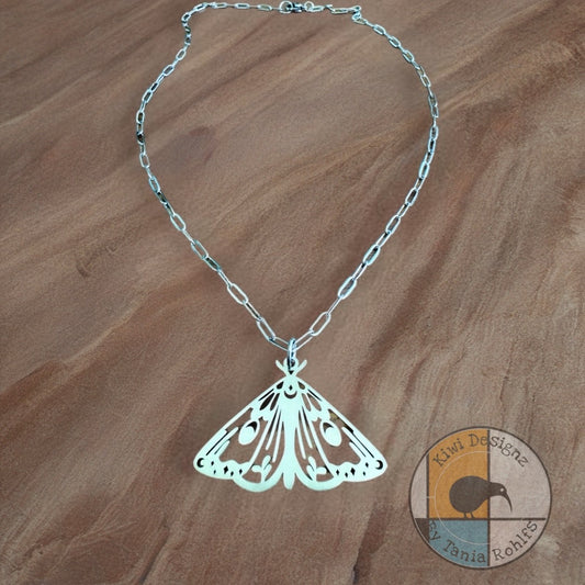 Moth pendant necklace