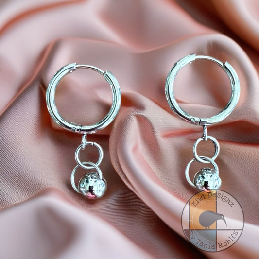 Ball Hoop earrings