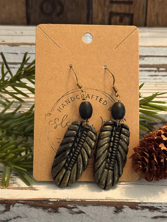 Hand Painted Clay Earrings