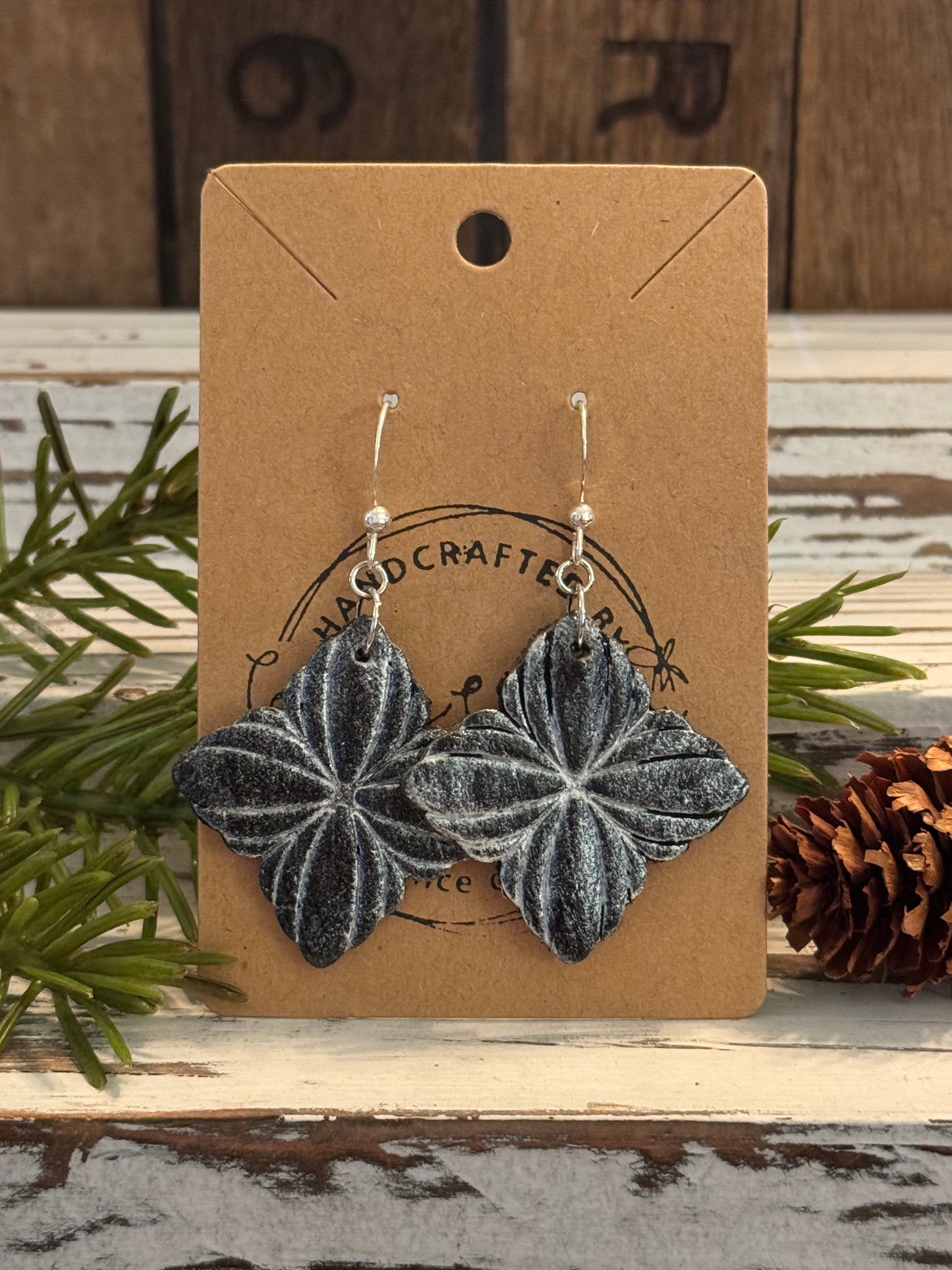 Hand Painted Clay Earrings