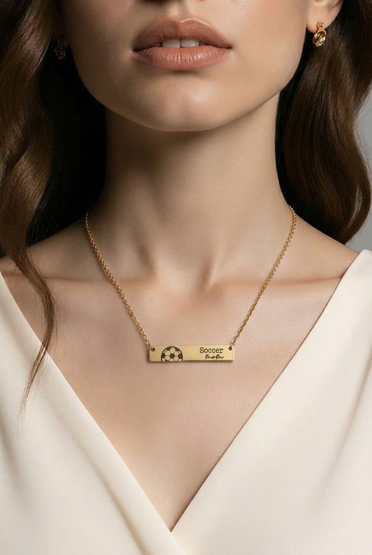 Soccer Mom bar necklace