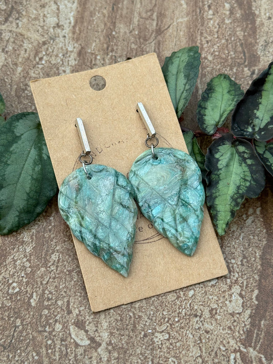 Multi Color Green Clay Earrings