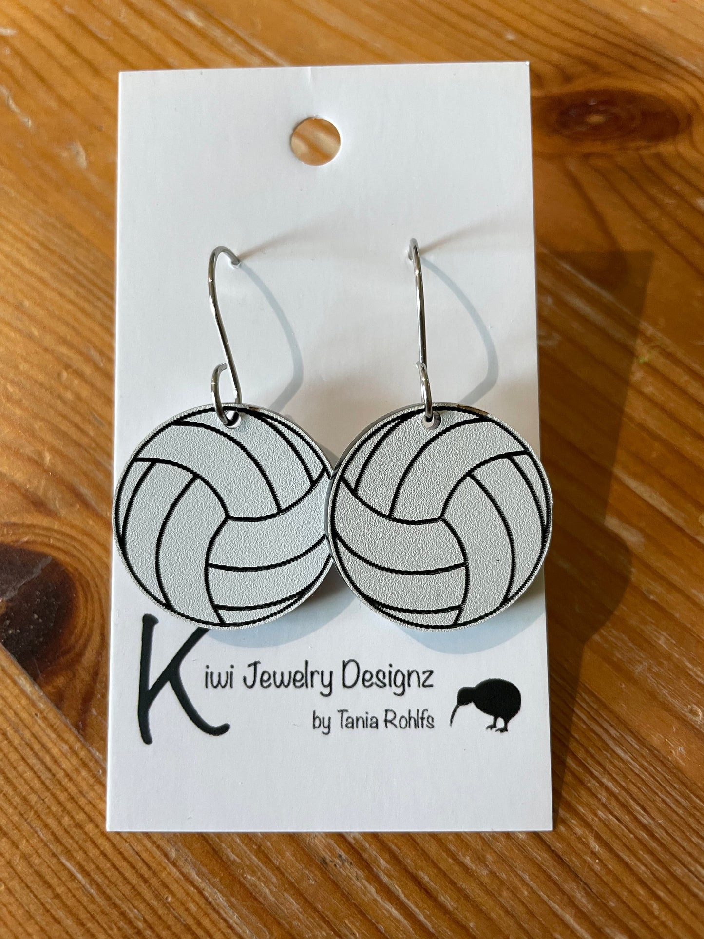 Acrylic Volleyball earrings