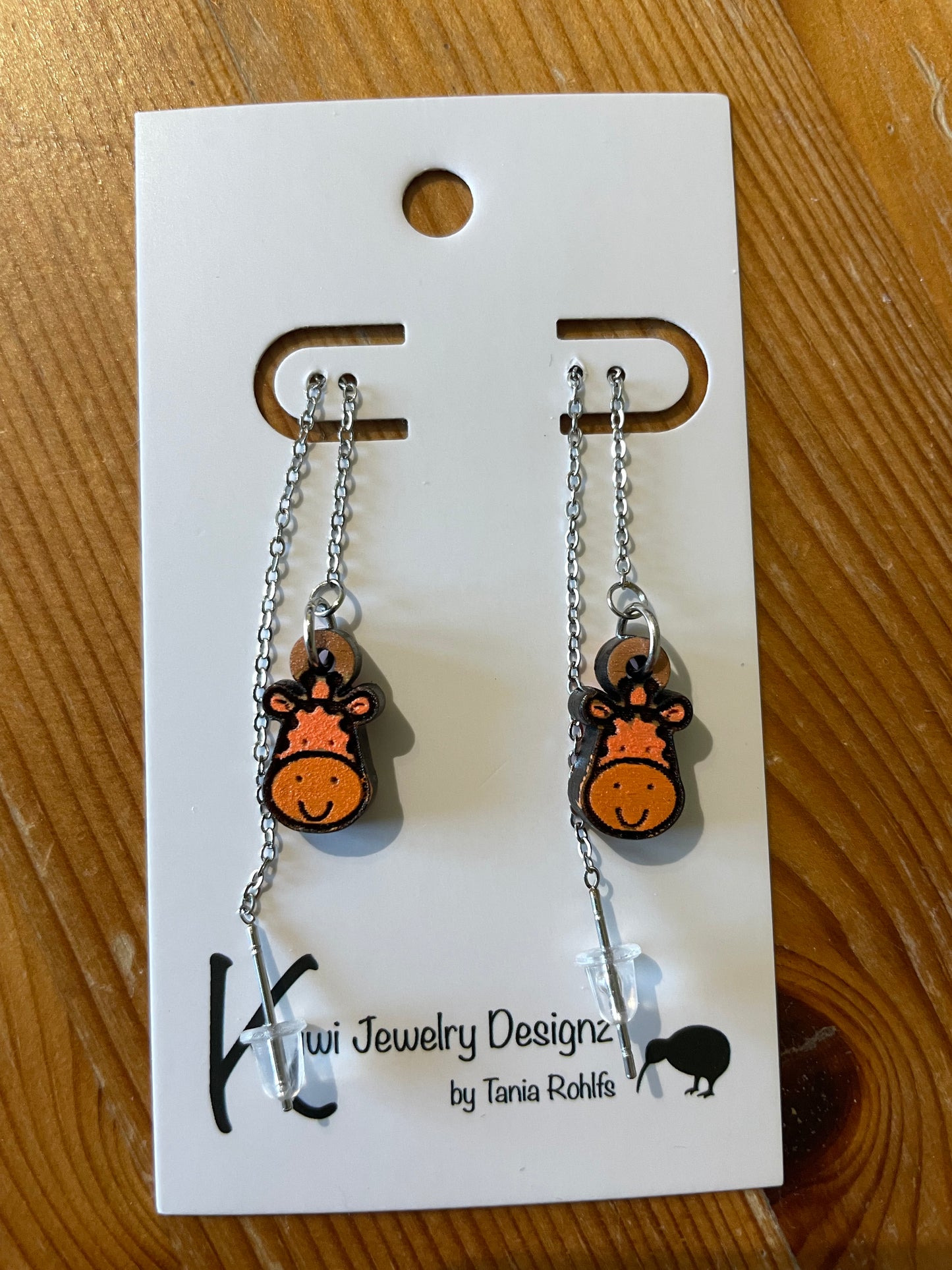 Giraffe threader earrings (shorter length)