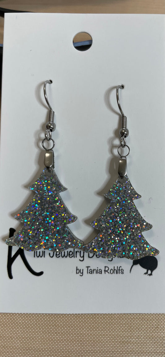 Christmas Tree acrylic earrings