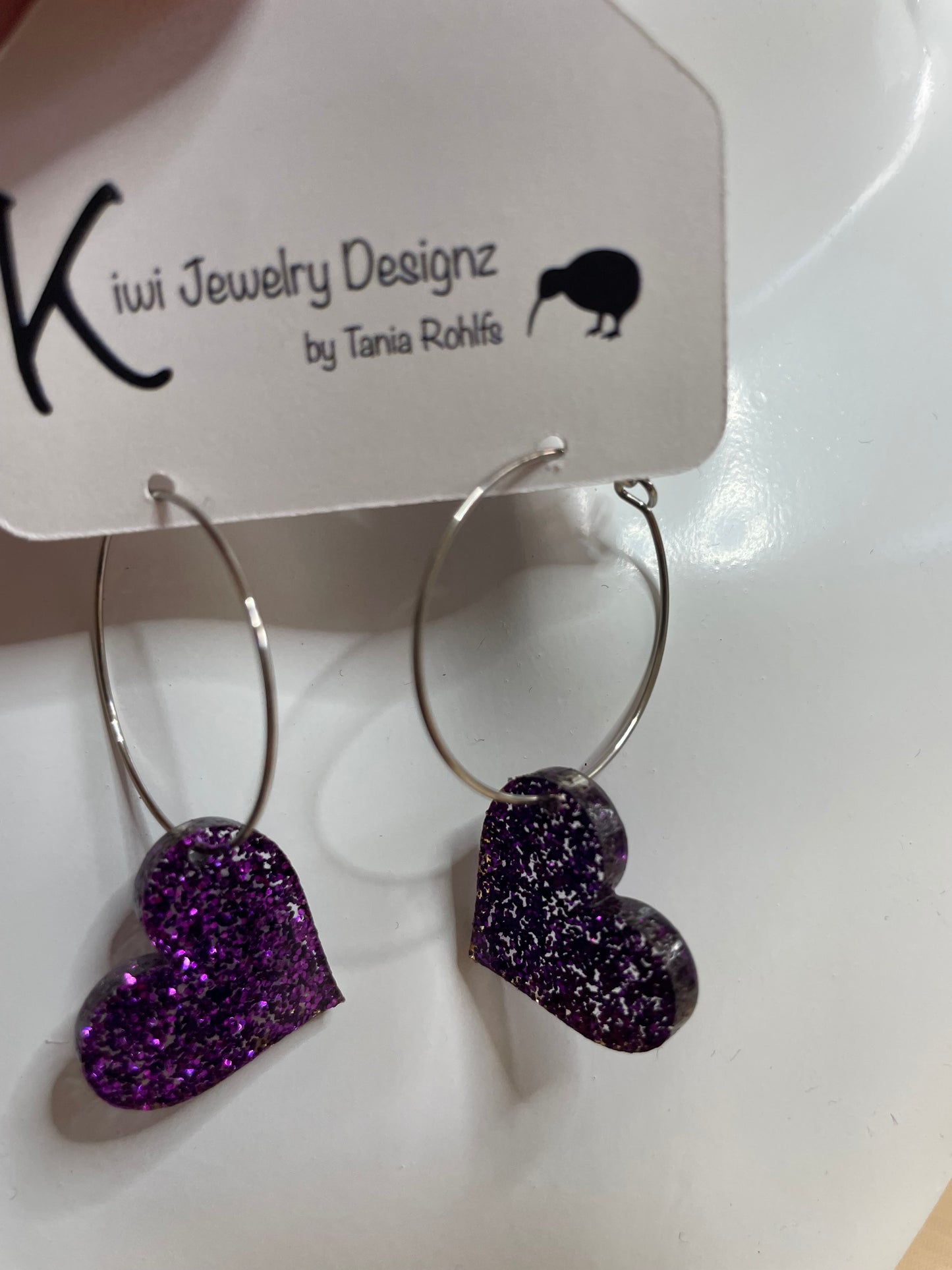 Hoop Hearts earrings