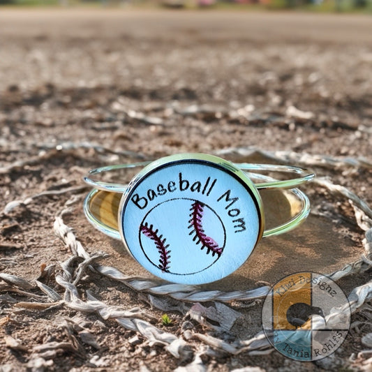 Baseball Mom bangle