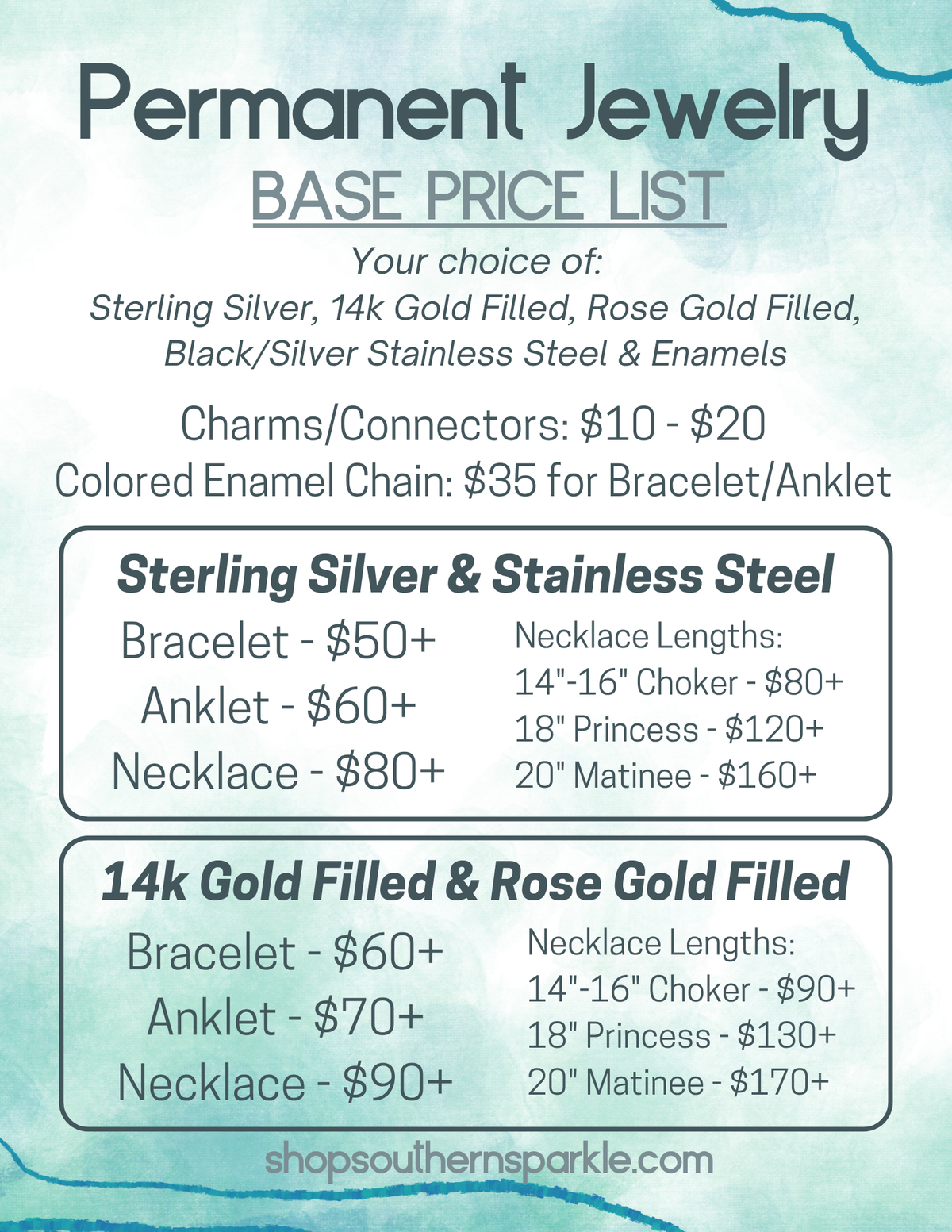 Permanent Jewelry Appointment