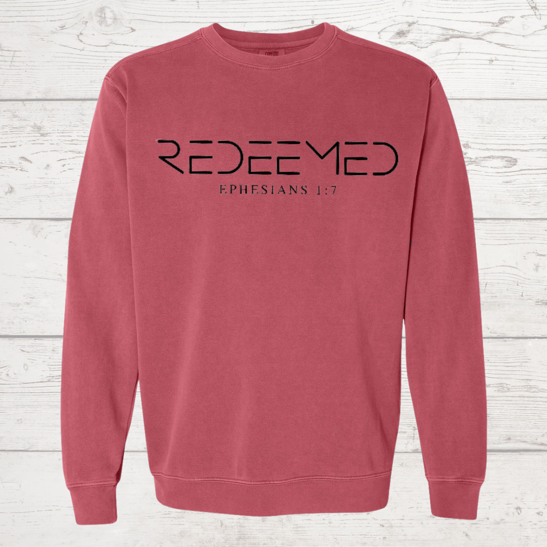 Redeemed Crimson Comfort Colors Crewneck