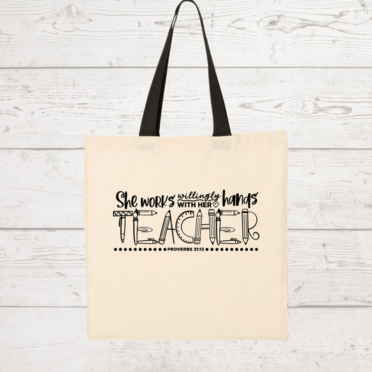 Teacher Tote Bag