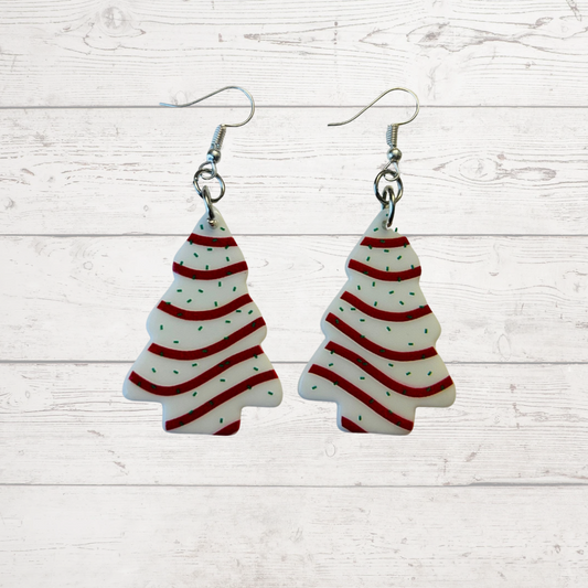 Candy Cane Tree Earrings