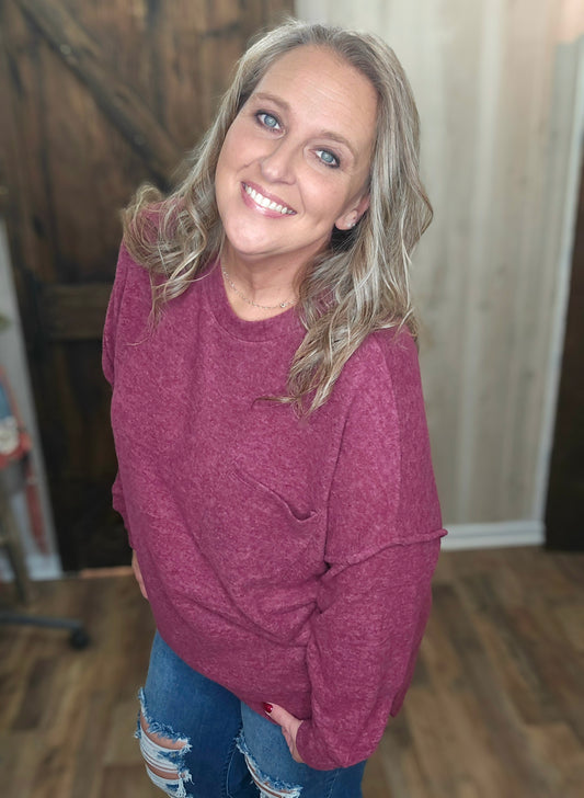 Dreama Drop Shoulder Oversized Sweater