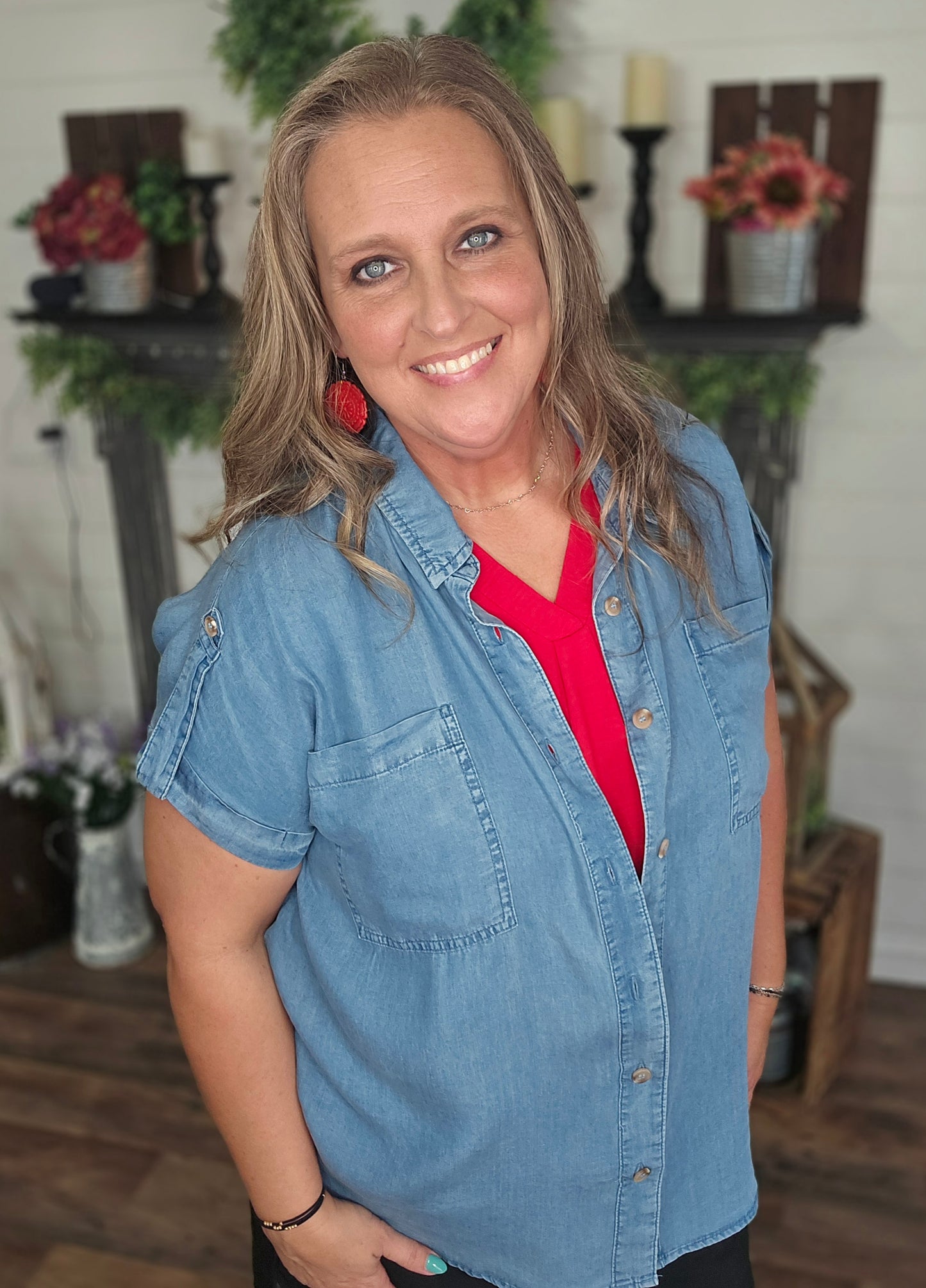 Sherry Chambray Blouse