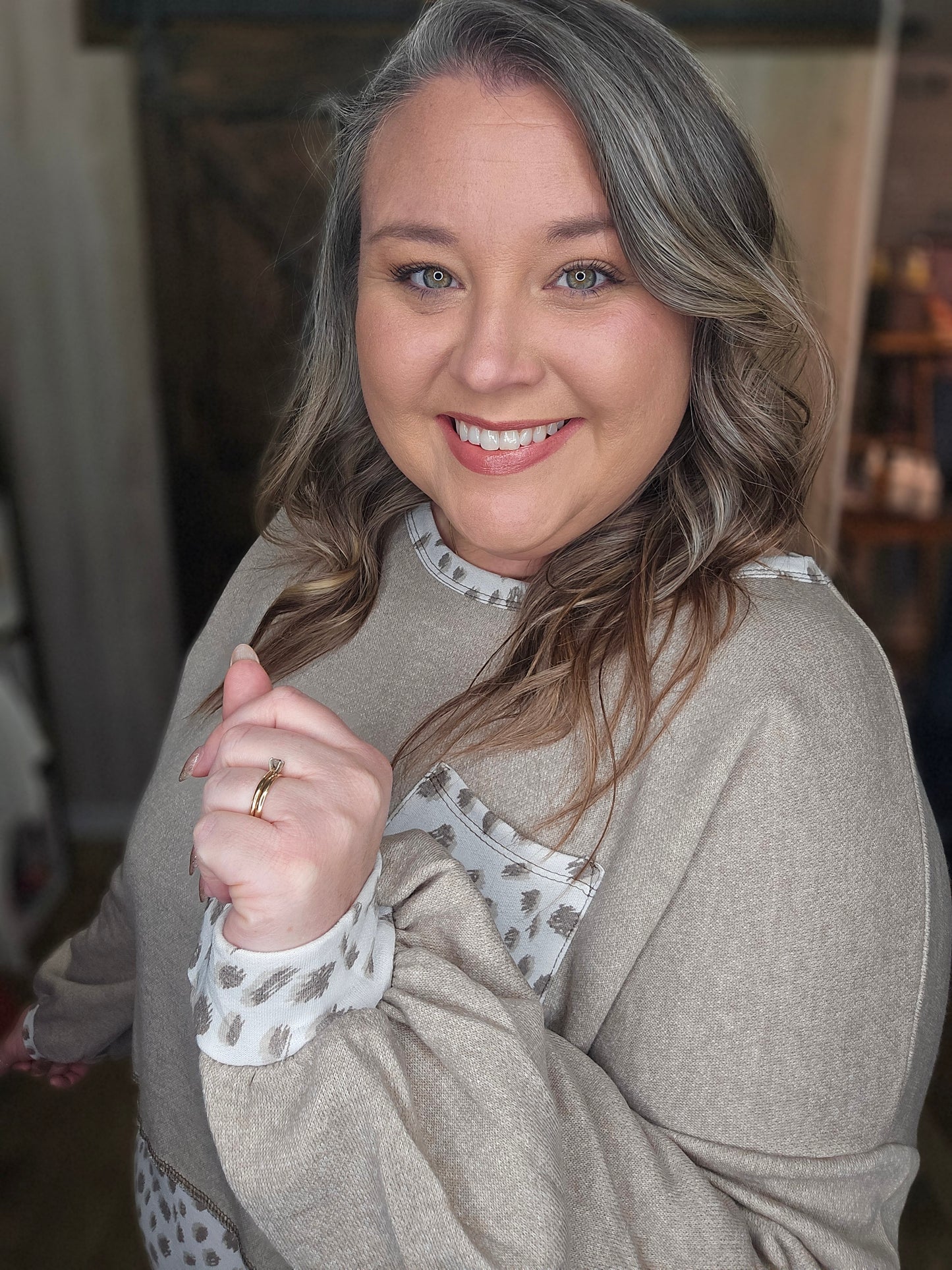 Lannie Leopard Tunic Top