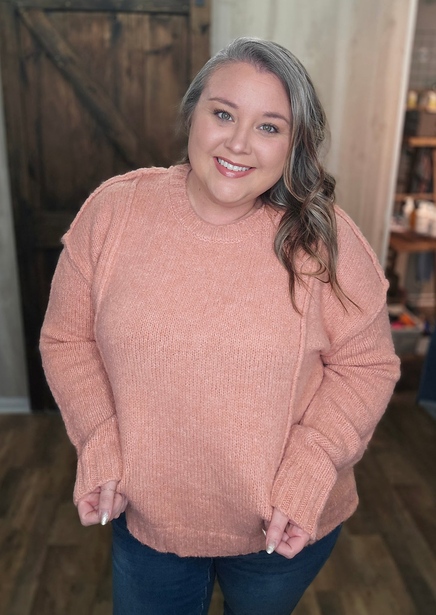 Fuzzy Feeling Sweater Top